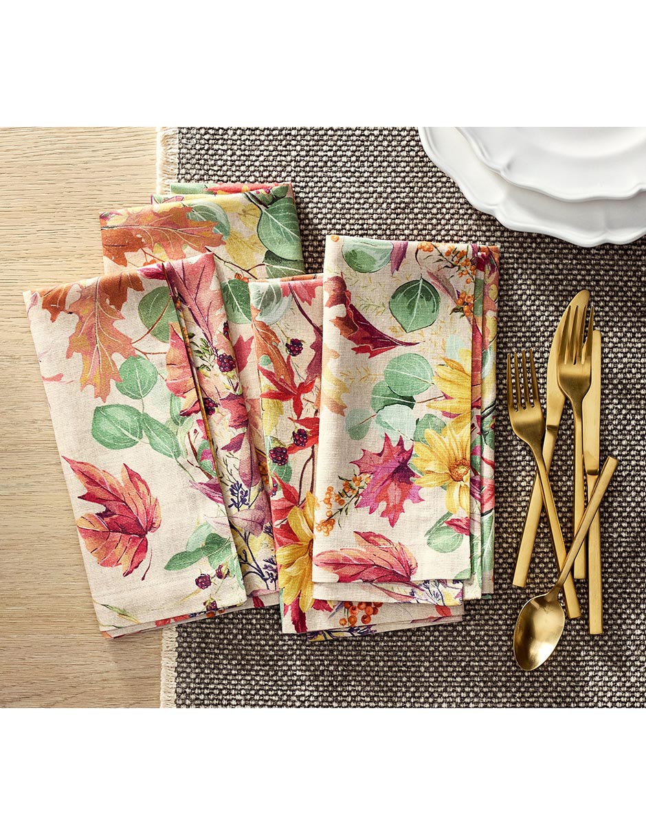 Set servilleta Botanical de algodón 4 piezas 5