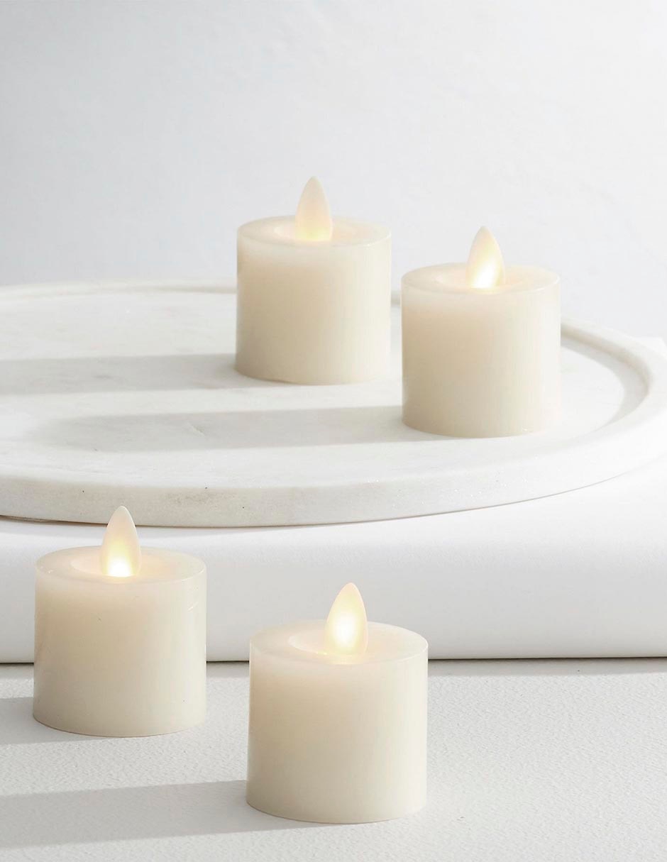 Set vela taper decorativa 4 piezas 4