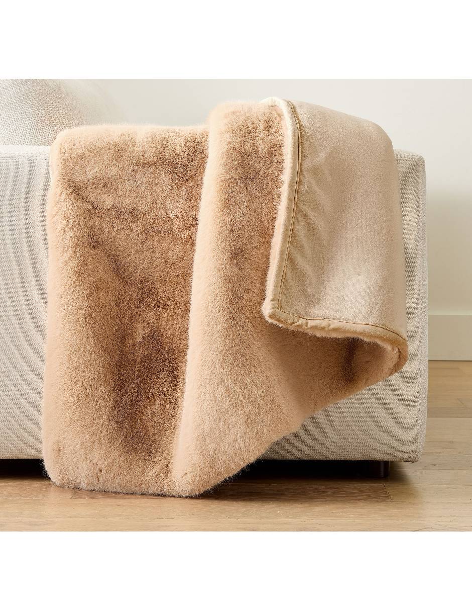 Frazada de tejido plano faux fur