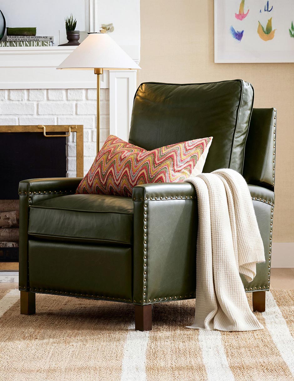 Reclinable Tyler de cuero