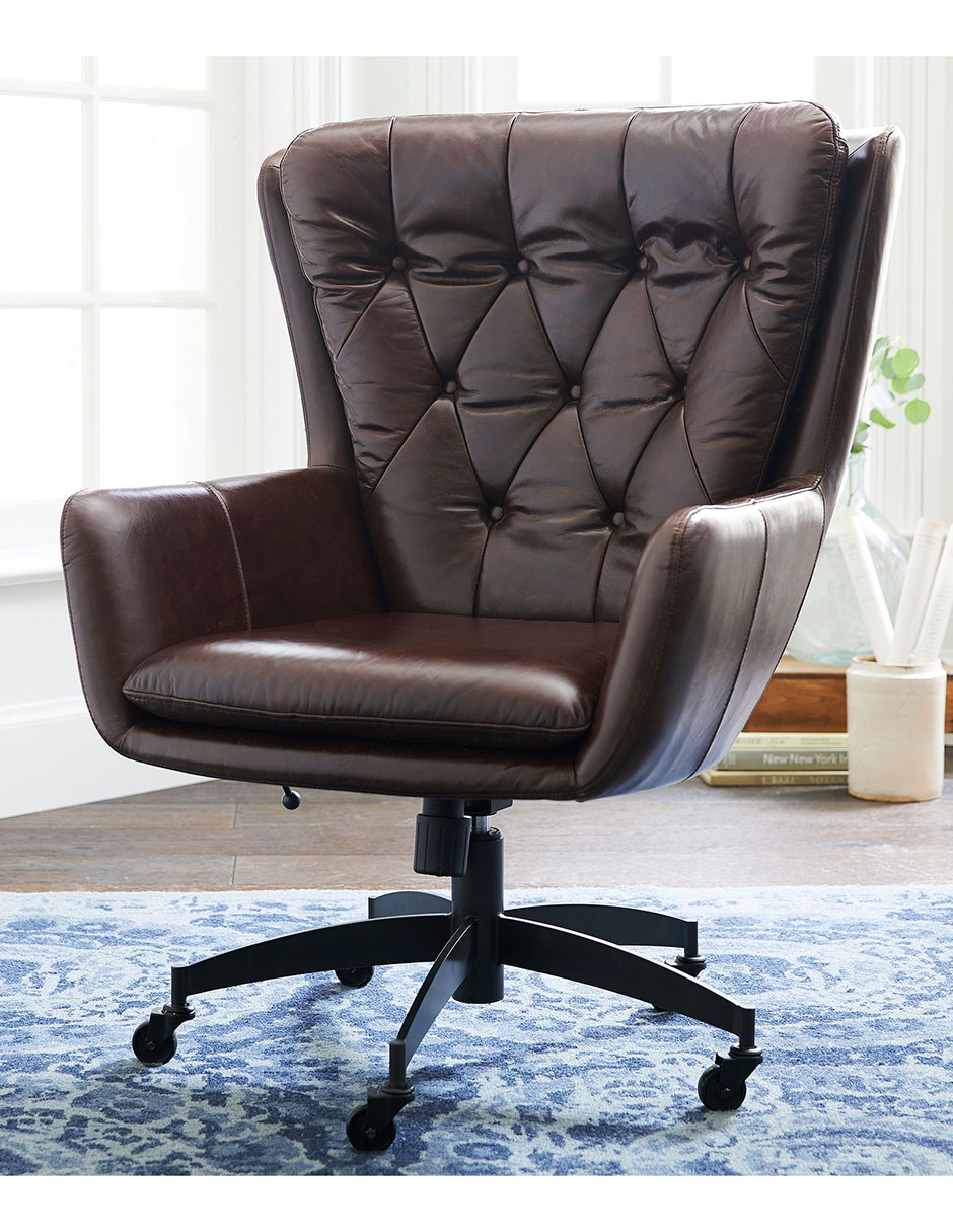Silla de oficina wells de piel
