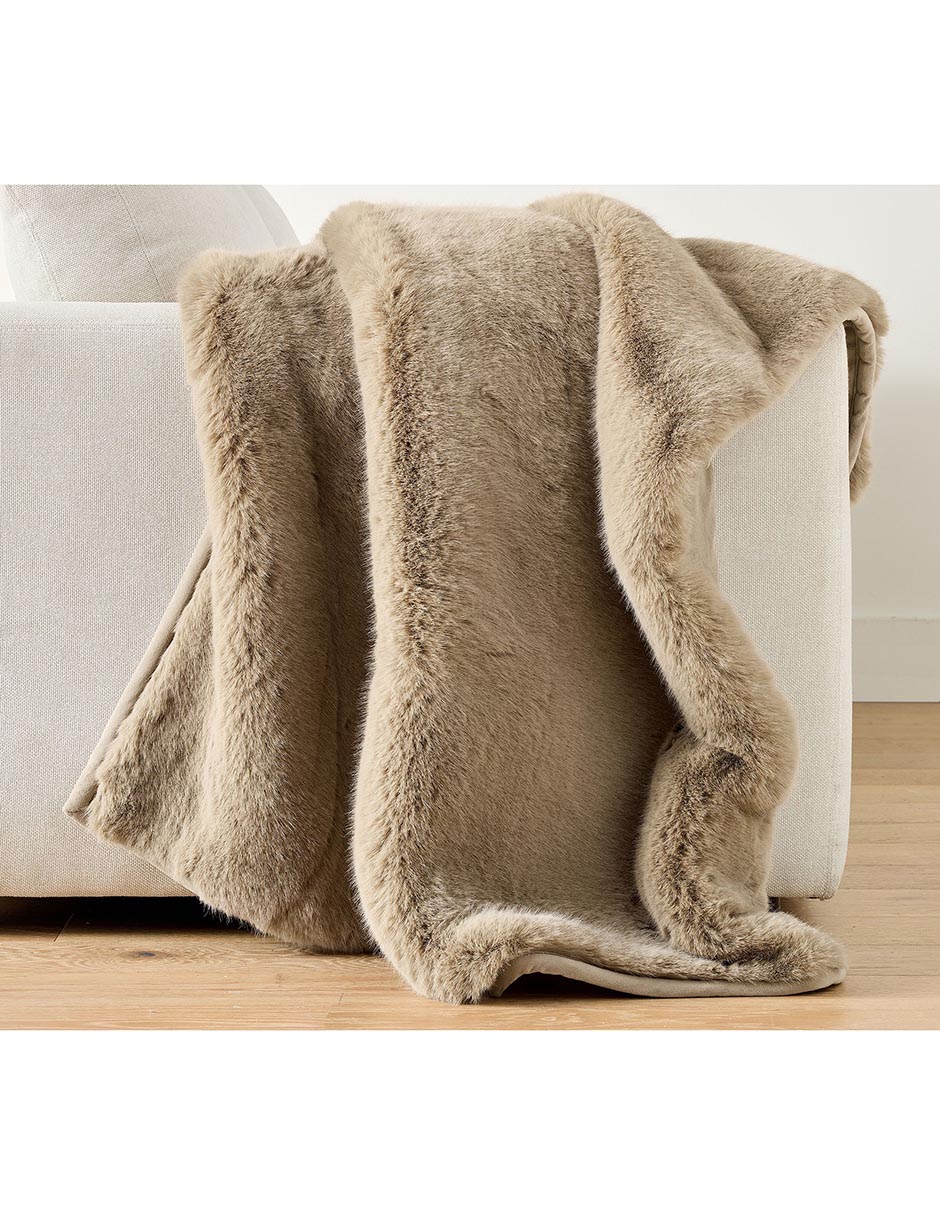 Frazada de tejido plano Faux Fur