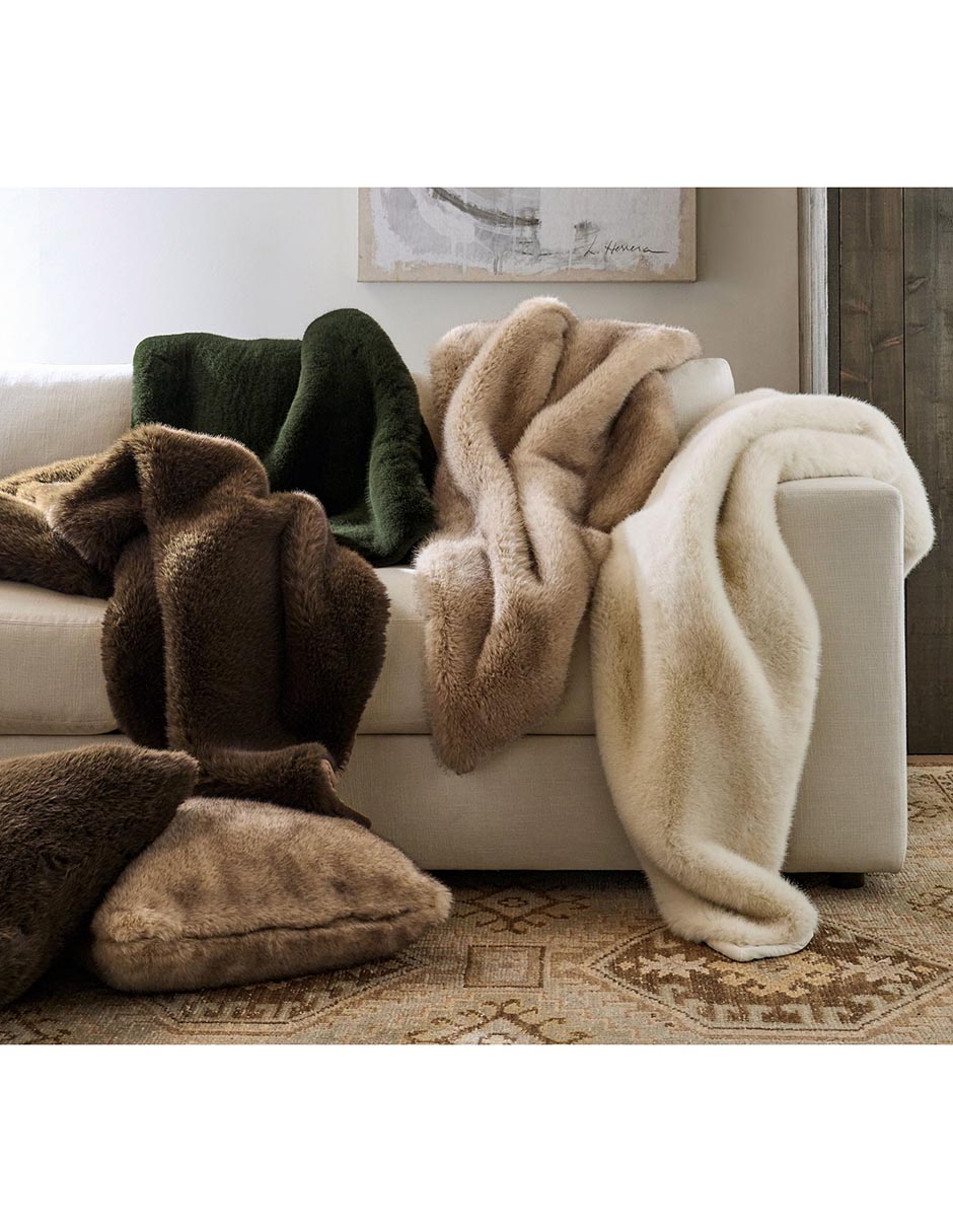 Frazada de tejido plano Faux Fur 3