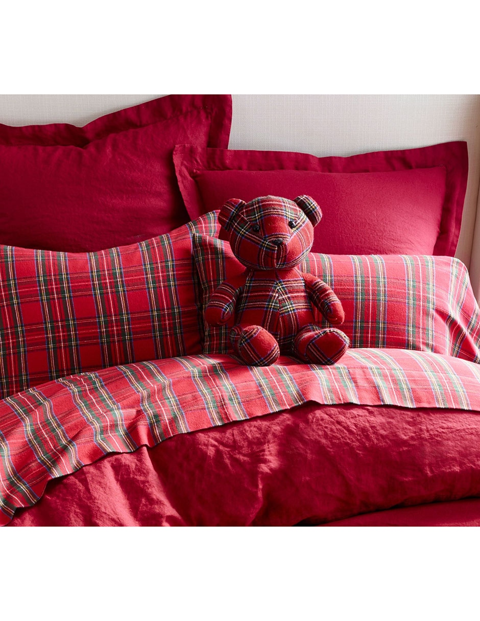 Juego de sábanas de algodón 200 hilos Stewart Plaid