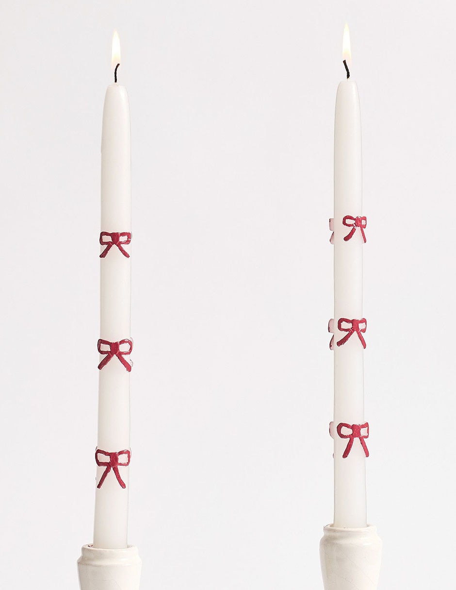 Vela taper 2 piezas