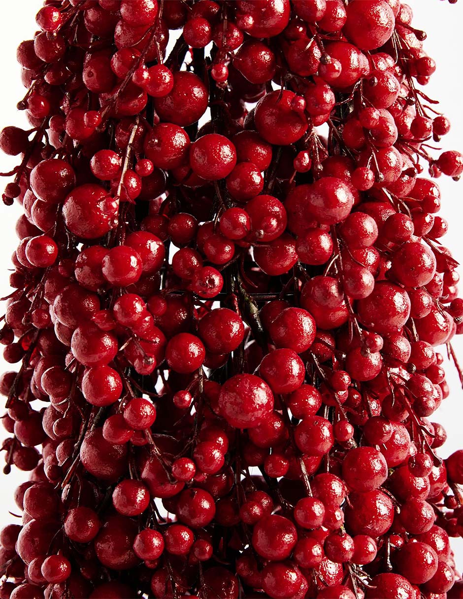Figura decorativa de pino Navidad Berry Cluster Cone 2