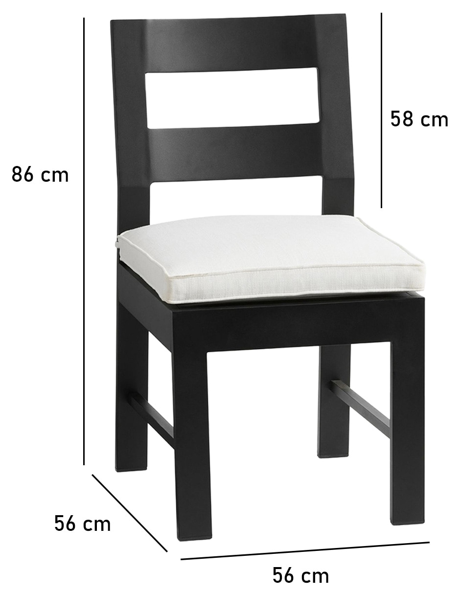 Set de sillas 2 piezas Malibú de metal 8