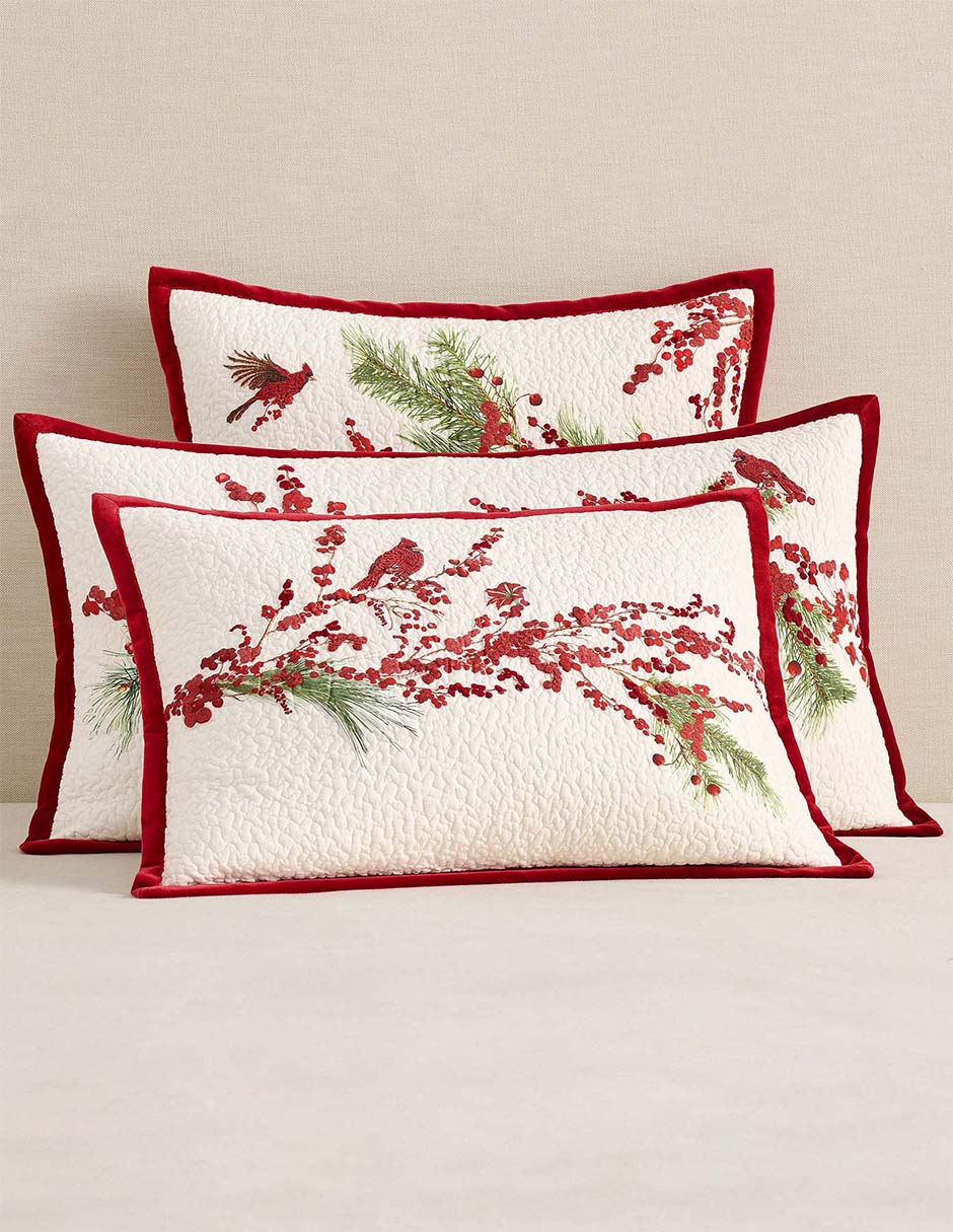 Funda para almohada Red Berries Navidad 2