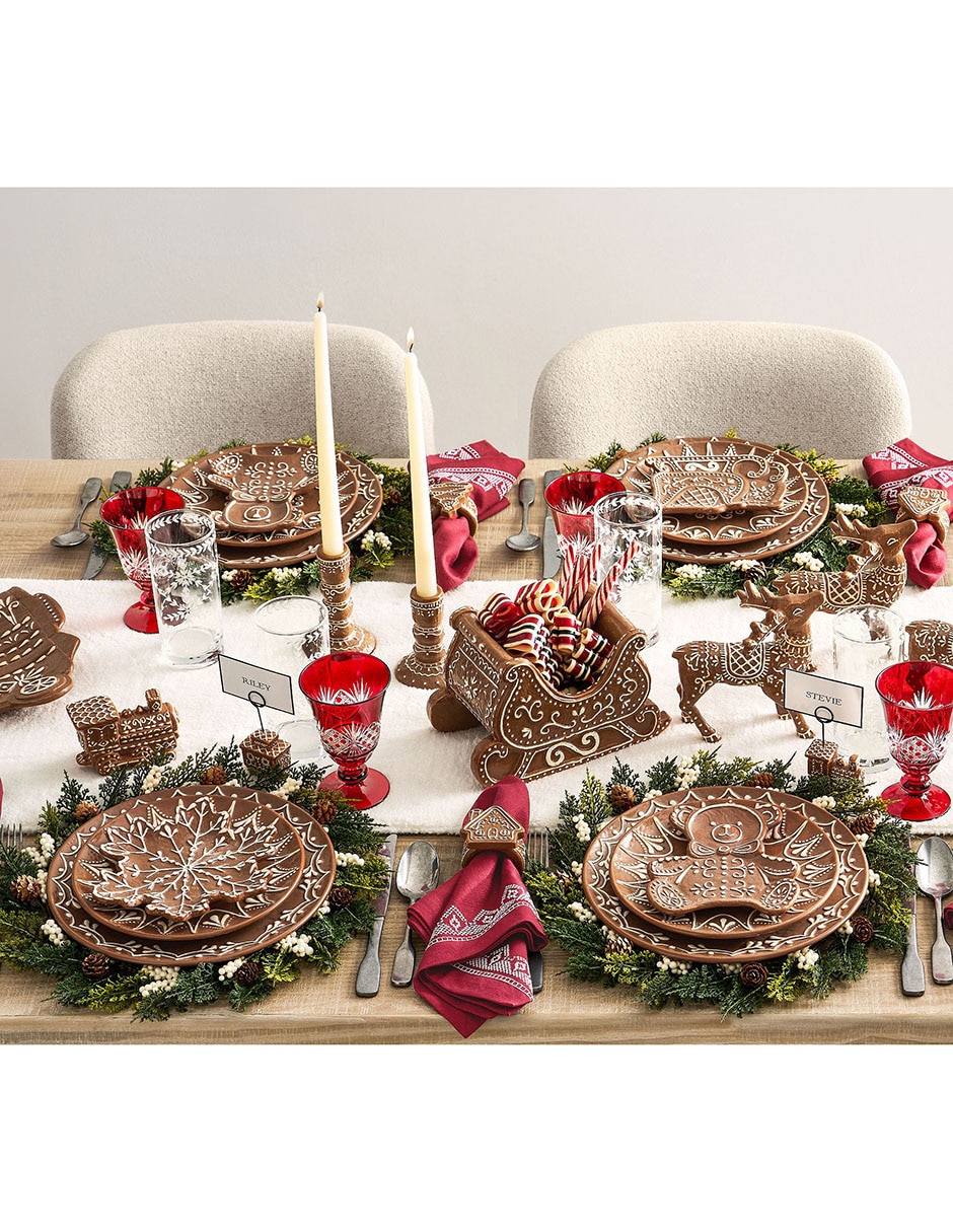 Salero y pimentero Gingerbread de cerámica 2