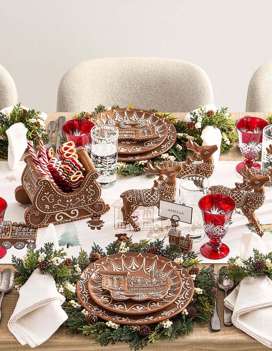 Set aro para servilletas White Berry Pinecone 3