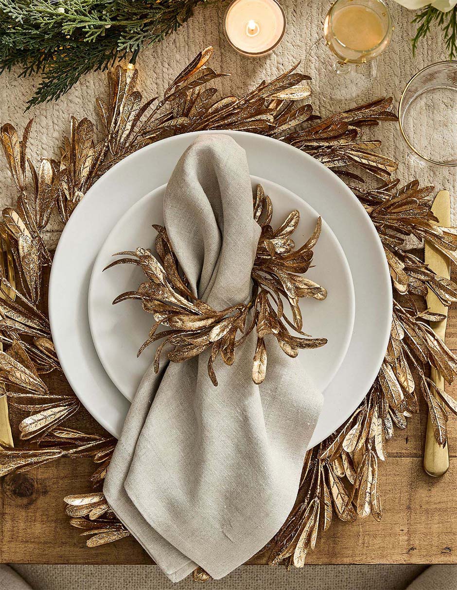 Set aro servilleta Olive Leaf 2