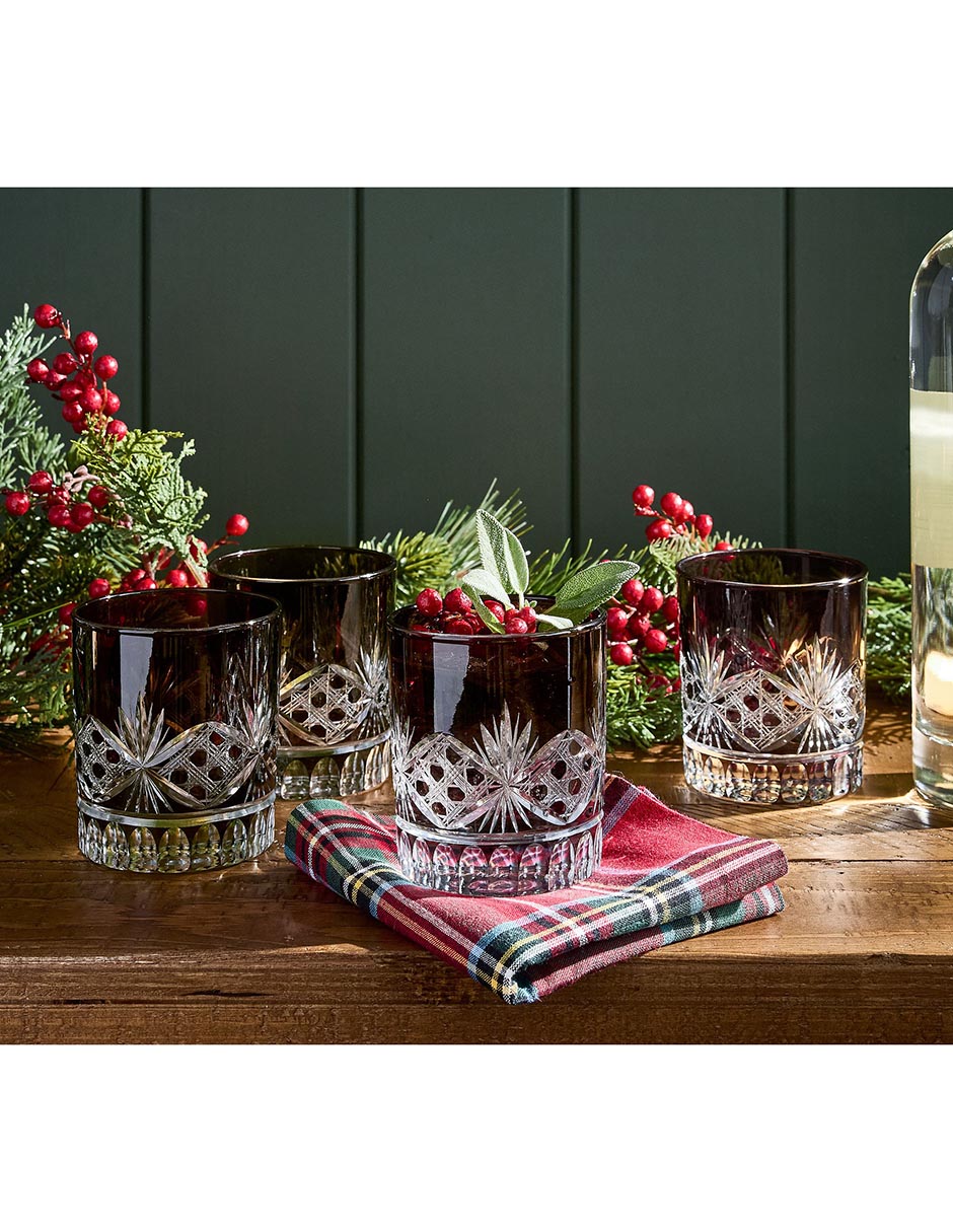 Set de vasos para agua Antique Cut de vidrio con 4 piezas 3