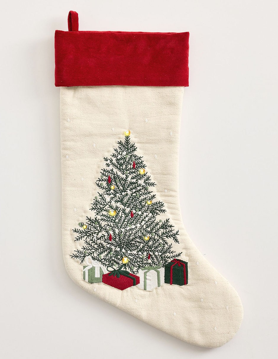 Bota navideña Lit Embellished Tree Bota navideña Lit Embellished Tree