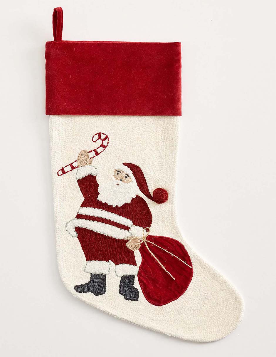 Bota navideña Crewel Stocking