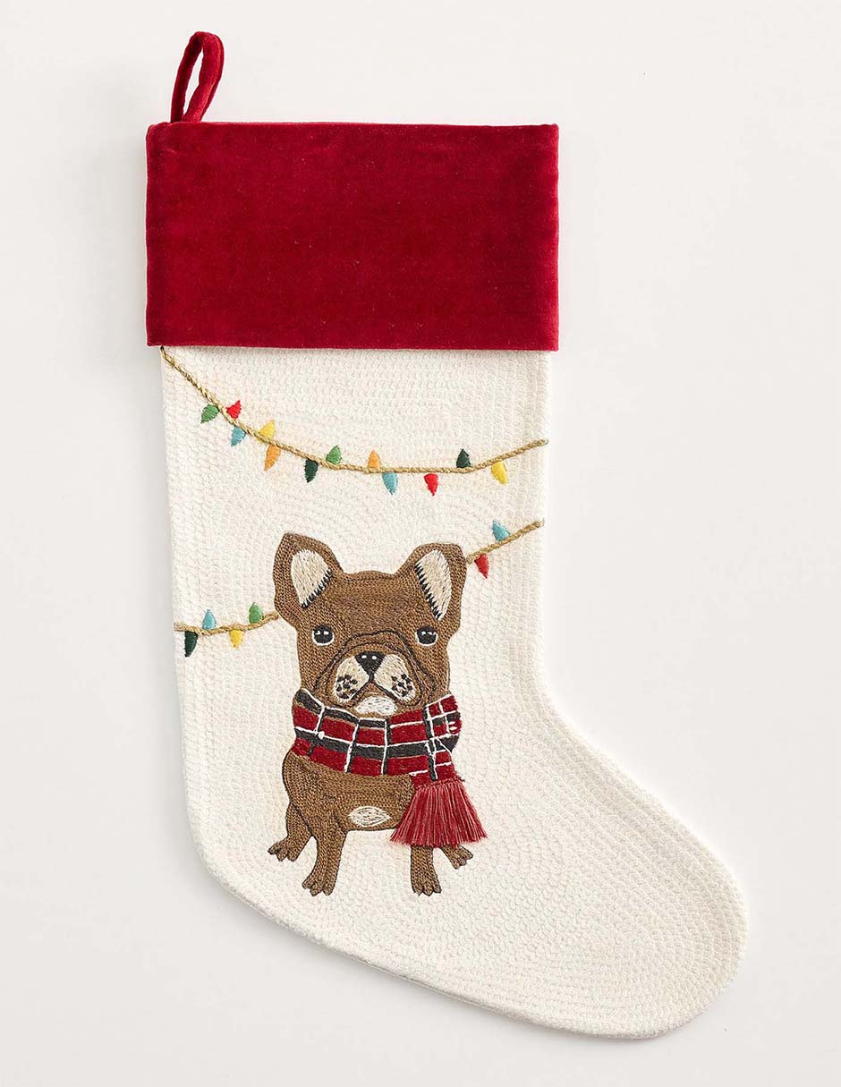 Bota navideña French Bulldog Icon
