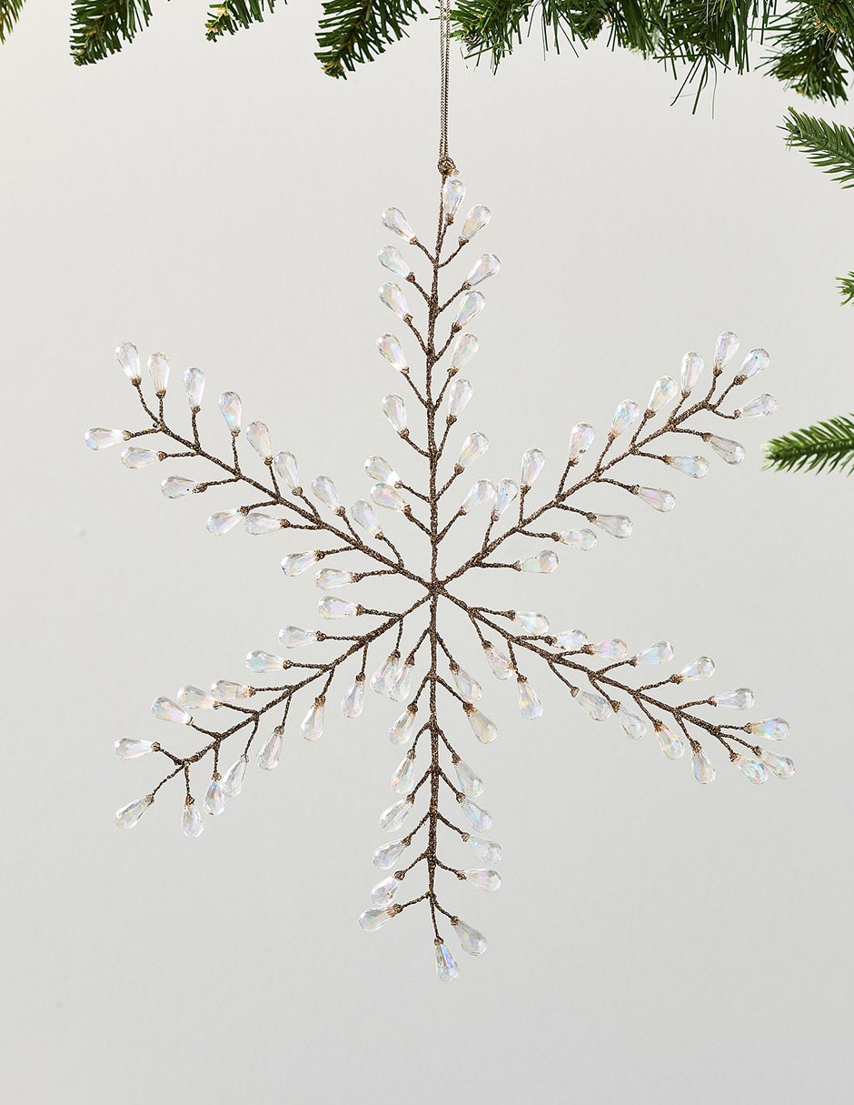 Set de ornamentos copo de nieve