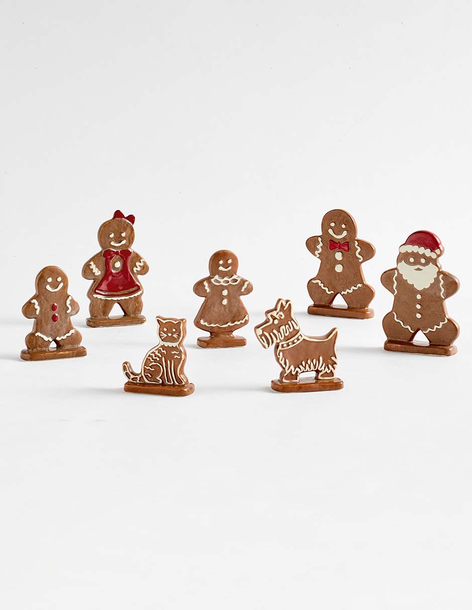 Figura decorativa de diferentes diseños Gingerbread Village de cerámica