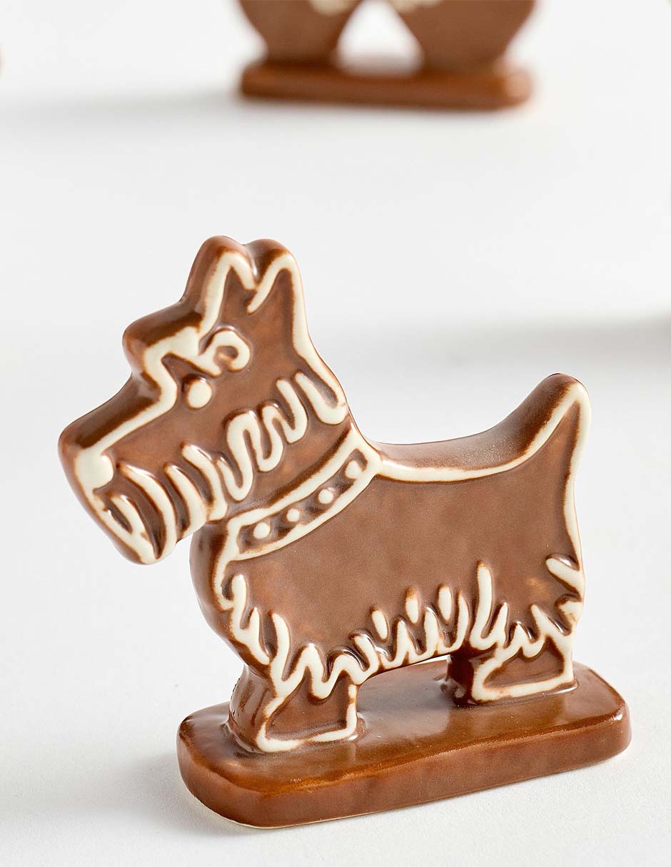 Figura decorativa de diferentes diseños Gingerbread Village de cerámica 2