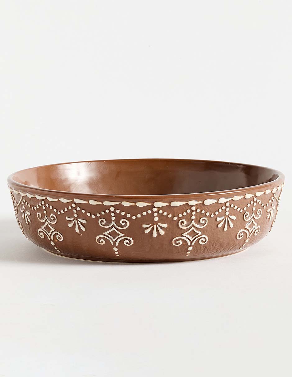 Bowl navideño gingerbread de cerámica