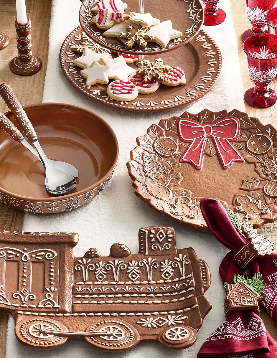 Bowl navideño gingerbread de cerámica 4