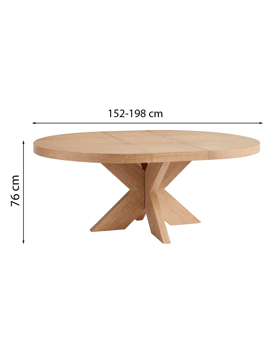 Mesa de comedor extensible armable modern farmhouse 11