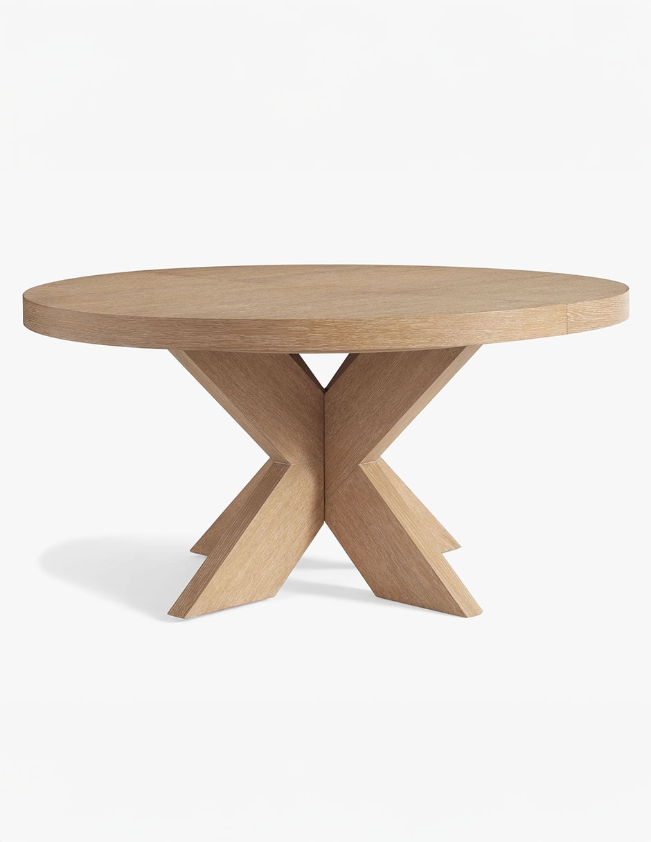 Mesa de comedor extensible armable modern farmhouse