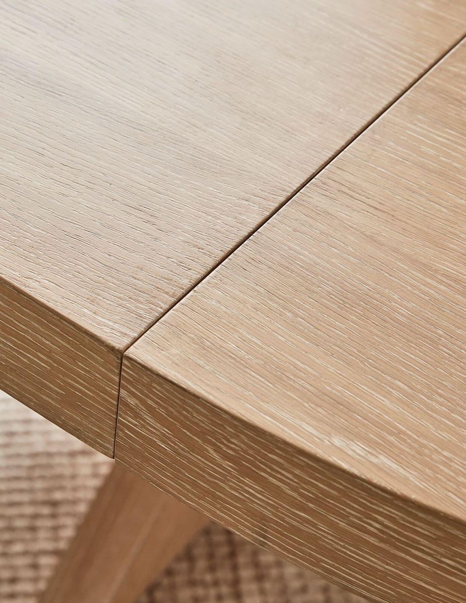 Mesa de comedor extensible armable modern farmhouse 5