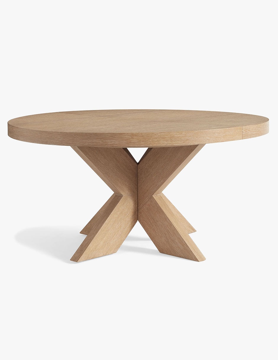 Mesa de comedor extensible armable modern farmhouse 9