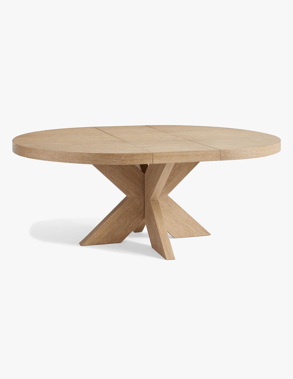 Mesa de comedor extensible armable modern farmhouse 10