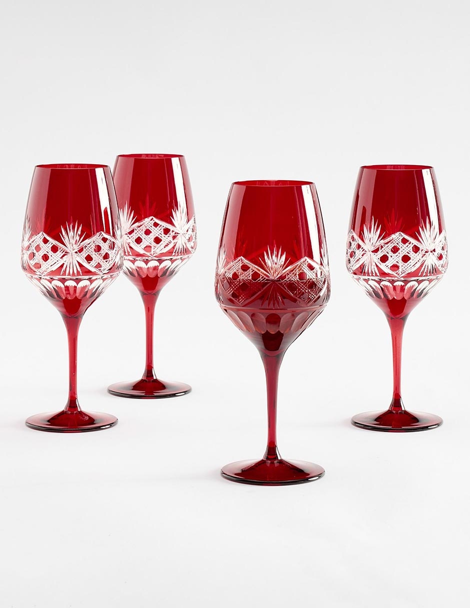 Copa para vino Antique Cut de cristal
