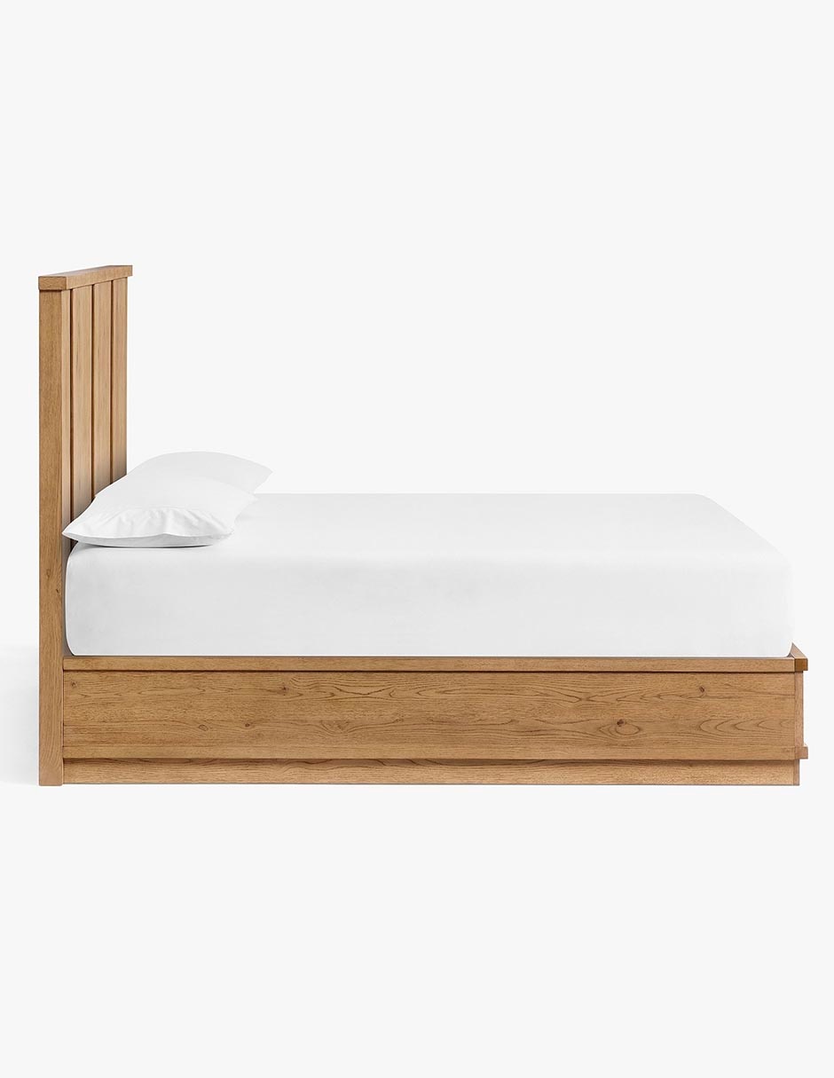 Cama Aldon de madera queen size