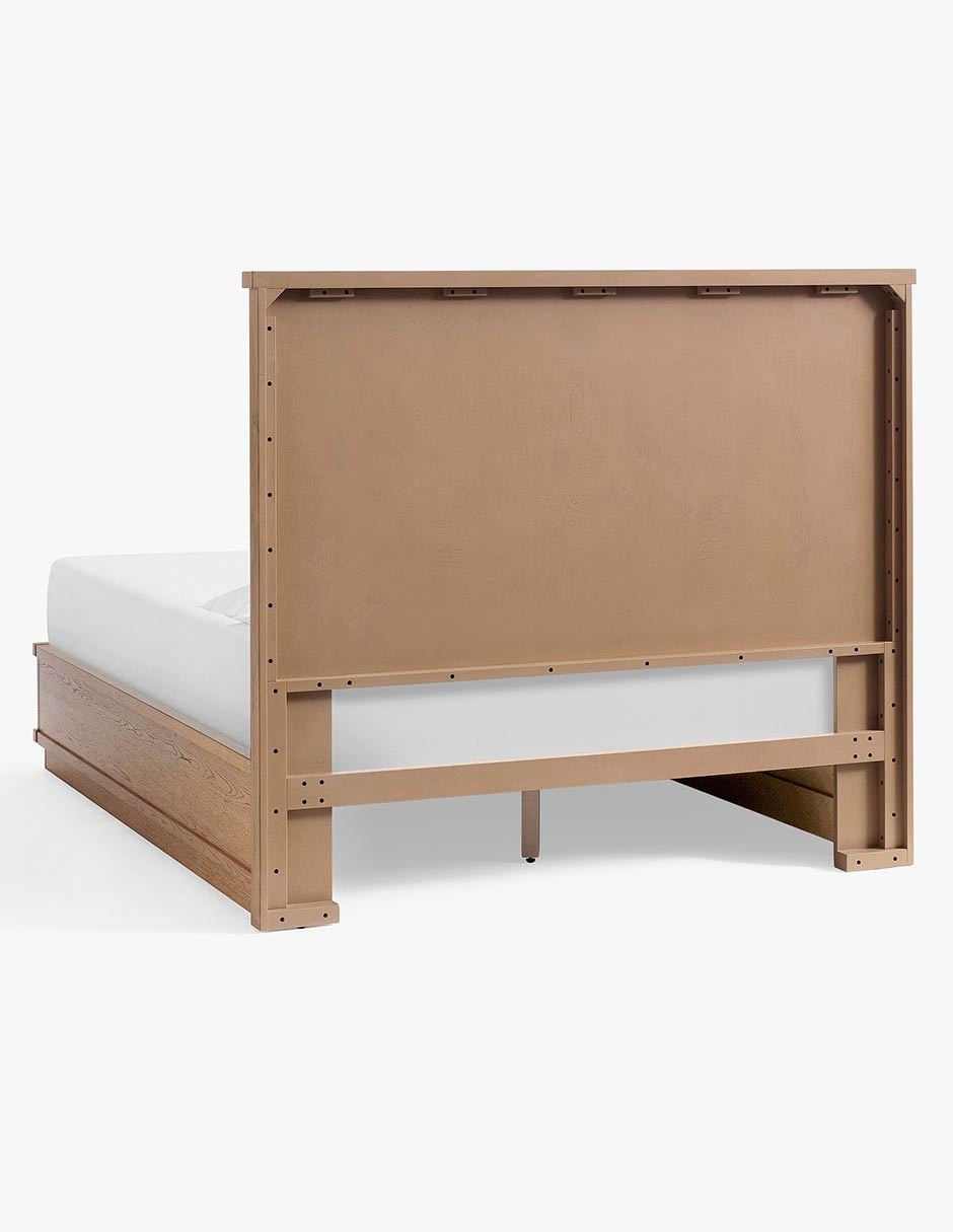 Cama Aldon de madera queen size