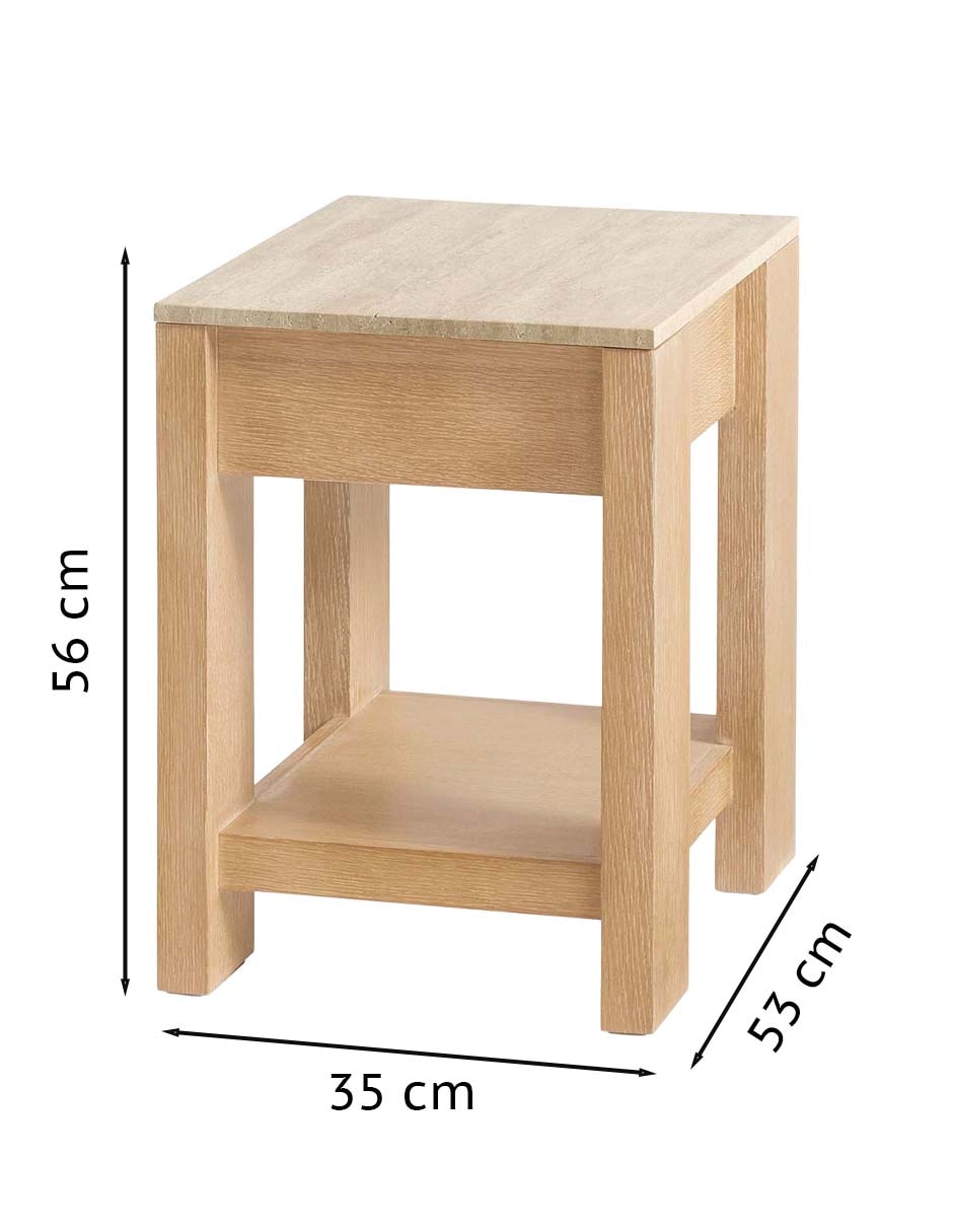 Mesa de acento travertine 7