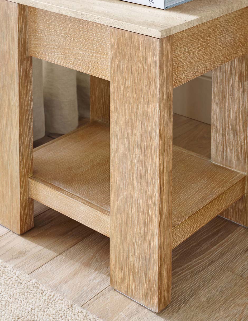 Mesa de acento travertine 3