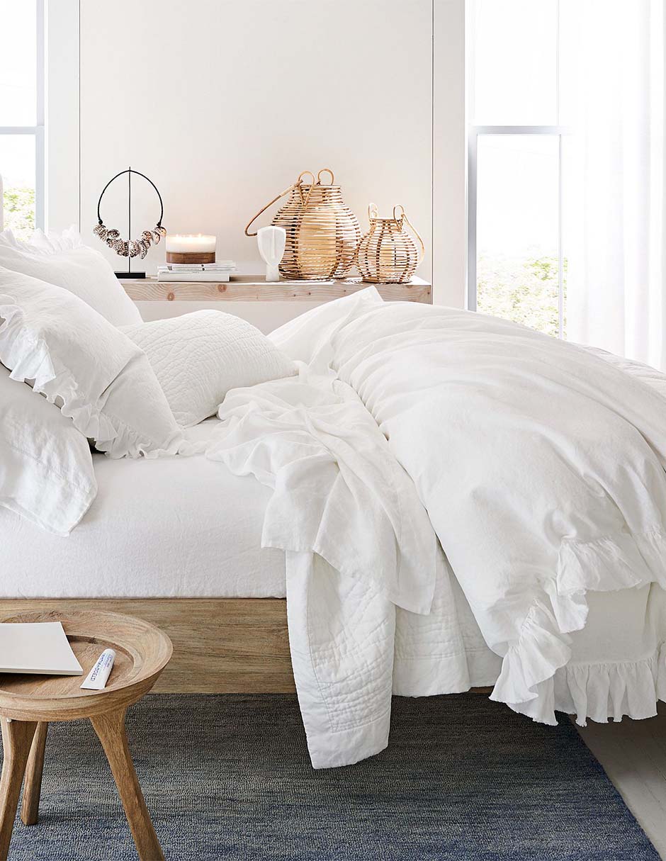 Duvet Belgian Fringe Ruffle Duvet Belgian Fringe Ruffle