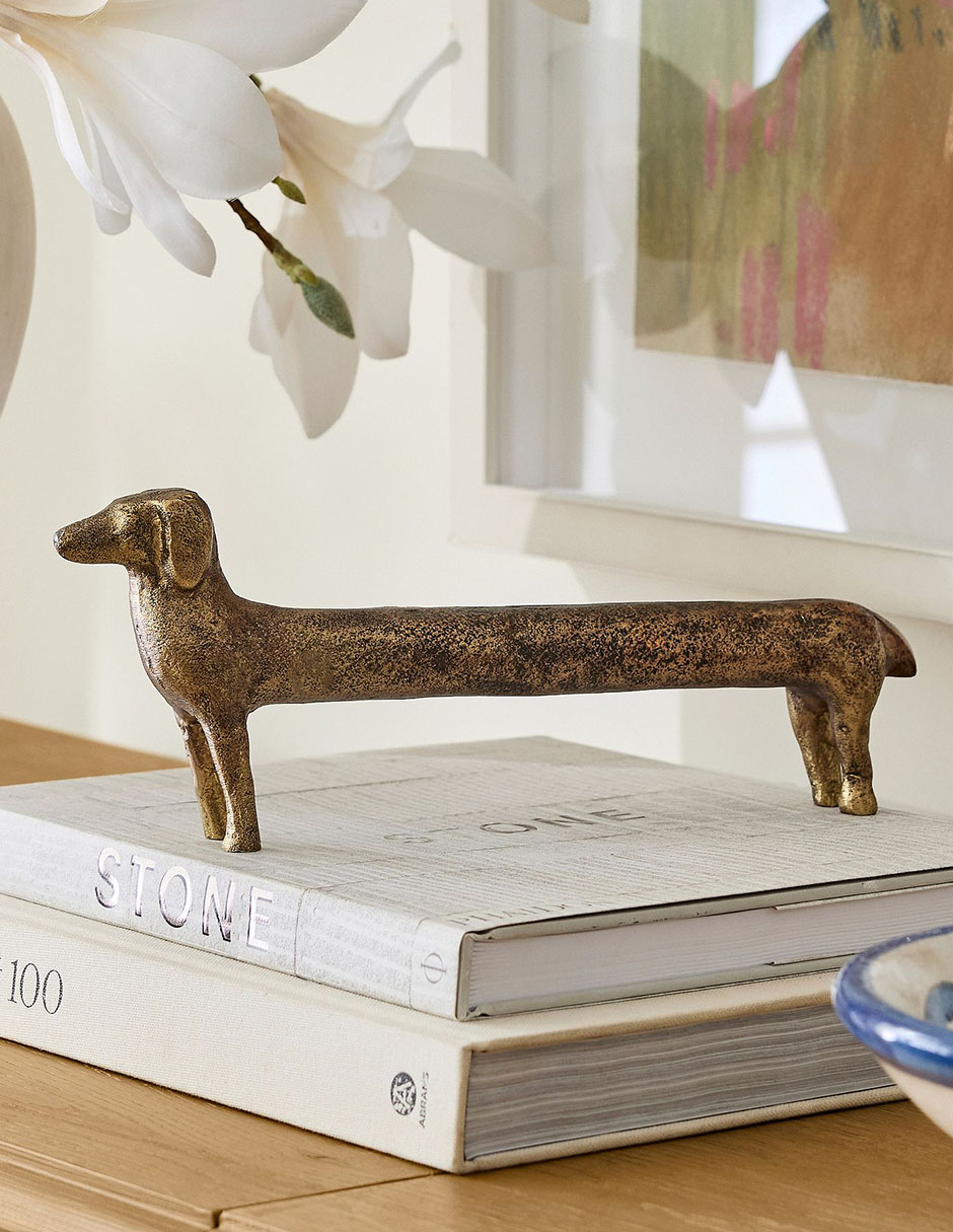 Figura decorativa de perro Sculpted Dog