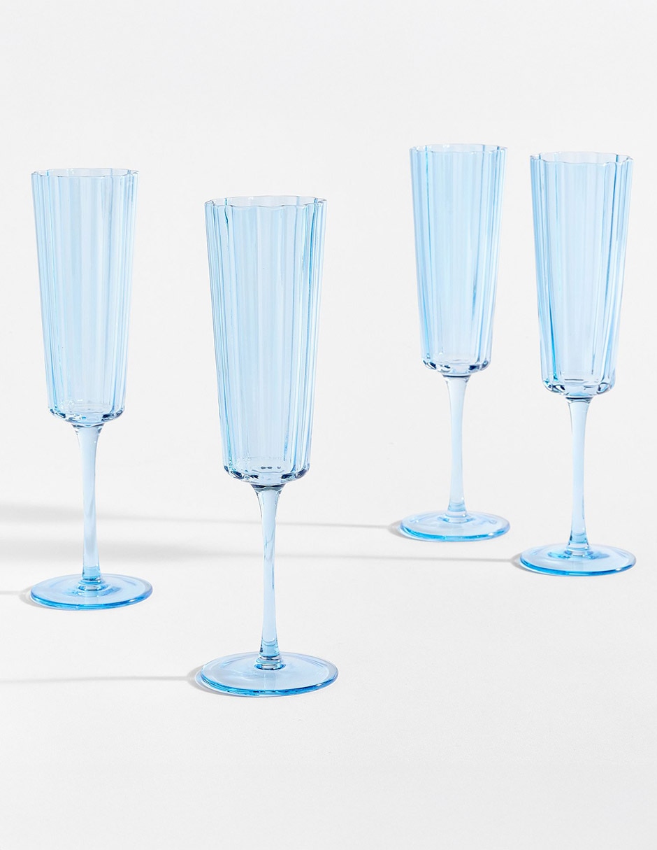 Copa para champán Fluted de cristal