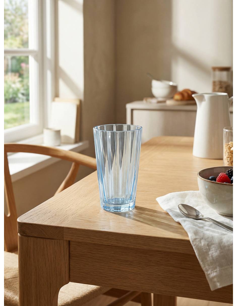 Vaso para agua Fluted de vidrio 2
