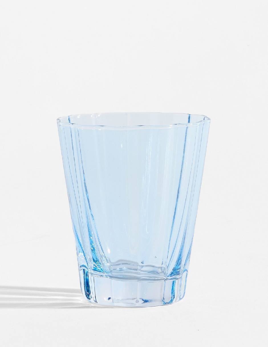 Vaso para agua Fluted de vidrio