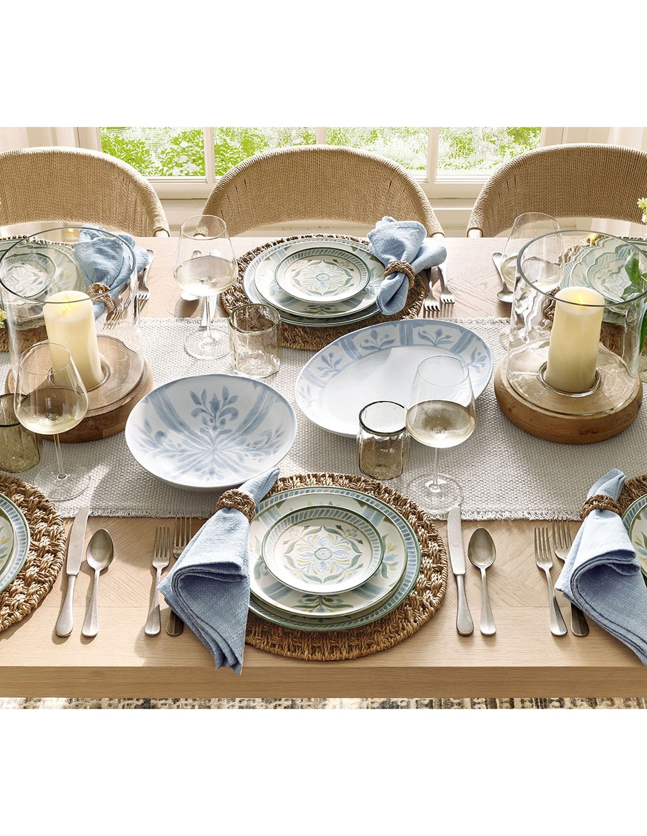 Set platos trinche Chambray de cerámica 4 piezas 3