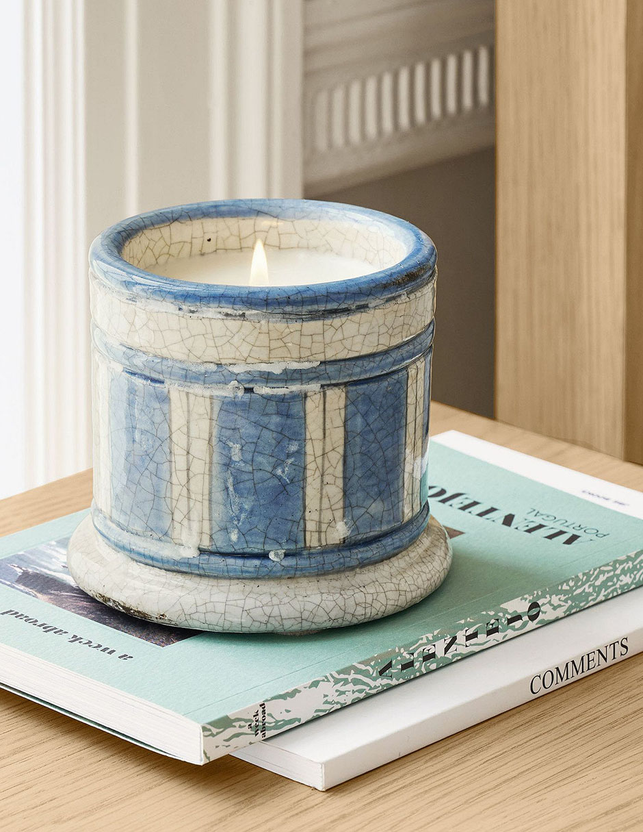 Vela jar aromática Stripe aroma brisa costera