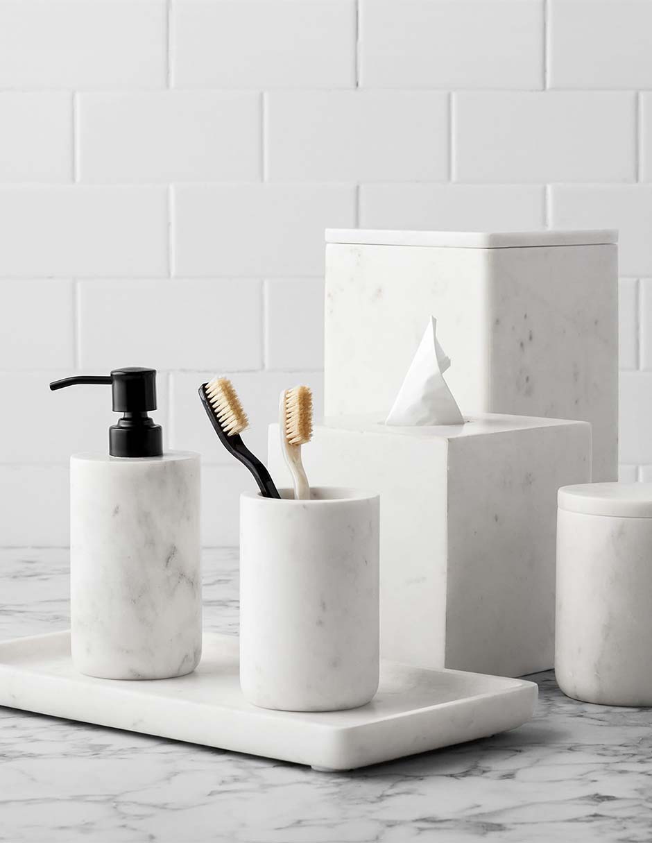 Charola Frost Marble de mármol 2