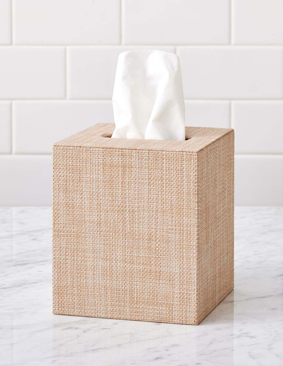 Caja de pañuelos Raffia