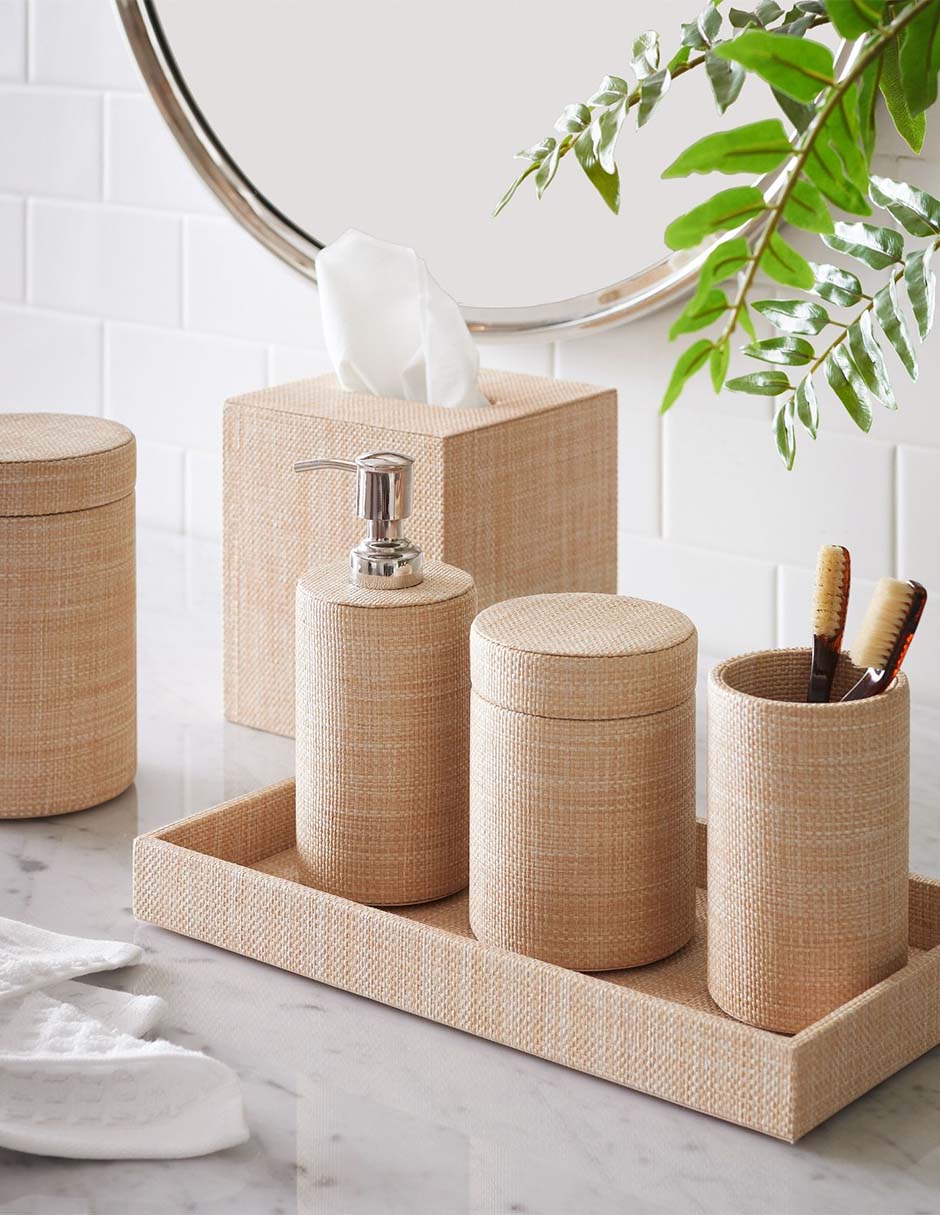 Caja de pañuelos Raffia