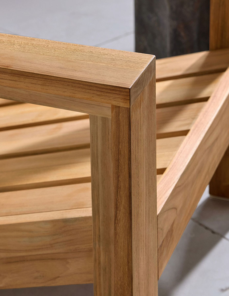 Silla Malibu de madera teca 5