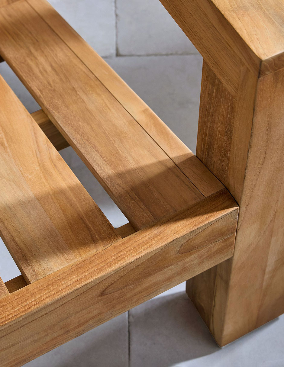 Silla Malibu de madera teca 4