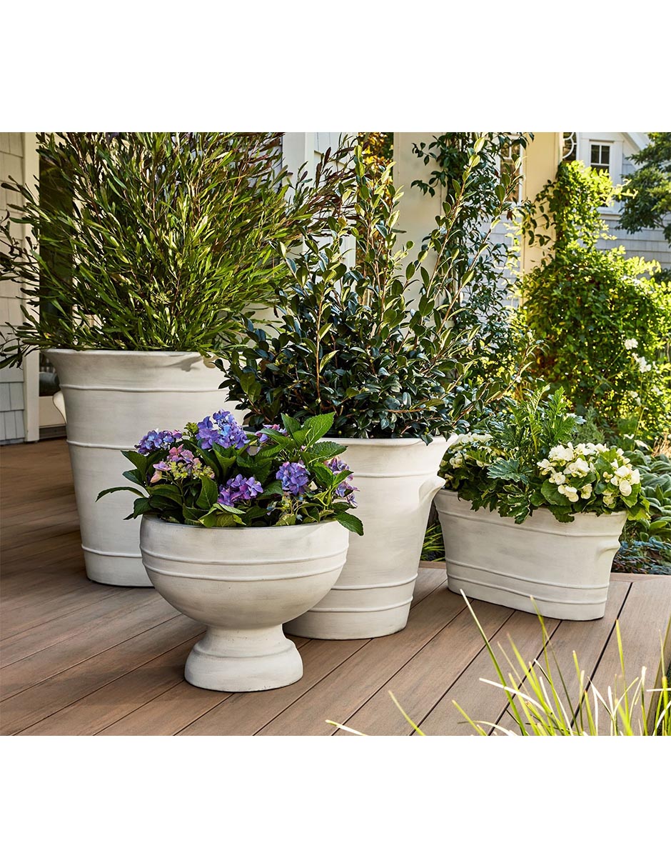 Maceta Nantucket de fiberstone