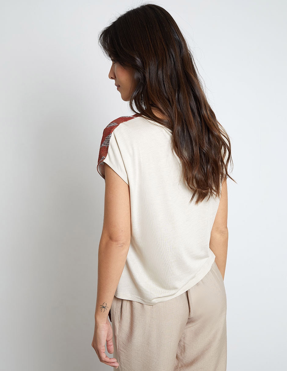 Blusa Trucco manga corta para mujer