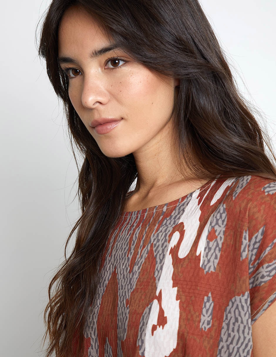 Blusa Trucco manga corta para mujer