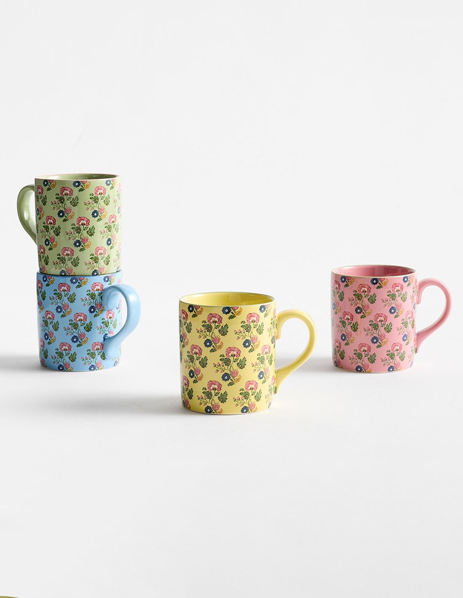 Set de tazas americanas Botanical Bunny 4 piezas